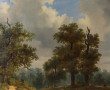 Ecole XIXème "Paysanne sur le chemin et 