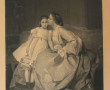 Gravure d'interprétation en noir et blan