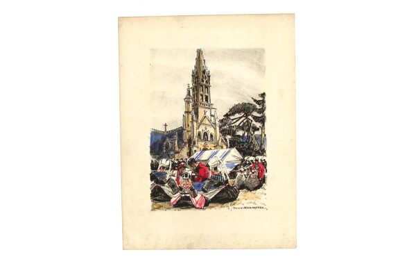 Yvonne JEAN-HAFFEN (1895-1993) "Scène de