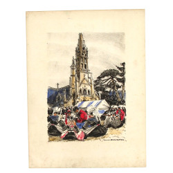 Yvonne JEAN-HAFFEN (1895-1993) "Scène de