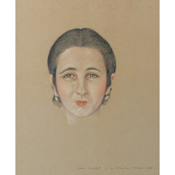 Ecole Française Xxème "Portrait de femme