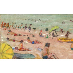 Ecole Française Xxème "Plage animée", hu