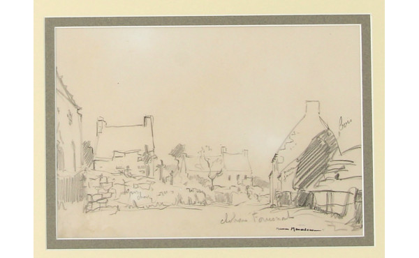 Maurice MENARDEAU (1897-1977) "Village d