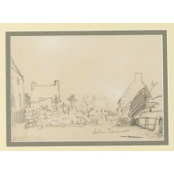 Maurice MENARDEAU (1897-1977) "Village d