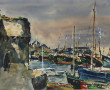 René LE FORESTIER (1903-1972) "Le port e