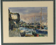 René LE FORESTIER (1903-1972) "Le port e