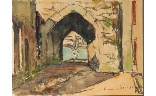 René LE FORESTIER (1903-1972) "La porte 