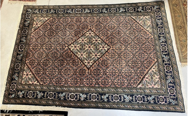 IRAN - Tapis en laine points noués, déco