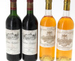 Lot de 4 bouteilles: - 2 B SAUTERNES Ch