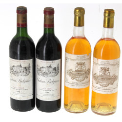 Lot de 4 bouteilles: - 2 B SAUTERNES Ch