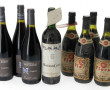 Lot de 8 bouteilles: - 1 MOUTON CADET 1