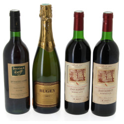 Lot de 4 bouteilles: - RIVESALTES ambré