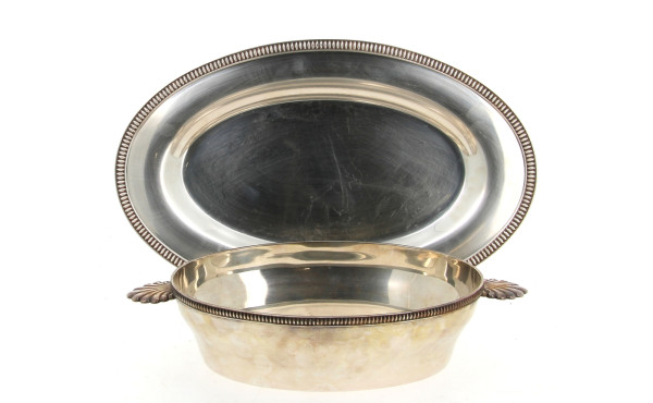 MEURGEY Paris - Plat creux de forme oval