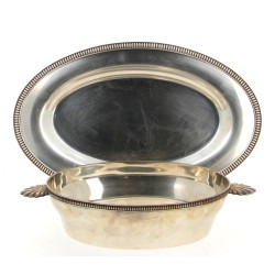 MEURGEY Paris - Plat creux de forme oval
