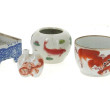 CHINE - Lot de petites porcelaines : 2 b