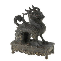 CHINE - "Chien de Fô", sujet en bronze à