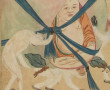 ASIE, vers 1910/1920 - "Bouddha, paon et