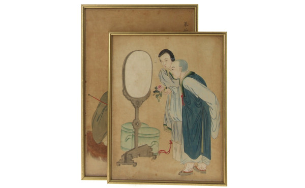 ASIE, vers 1910/1920 - "Personnages à la