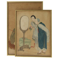 ASIE, vers 1910/1920 - "Personnages à la