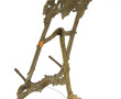 Chevalet en bronze de style rocaille, H 