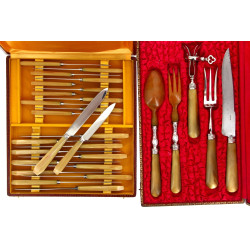 Coffret de couverts de service manches c
