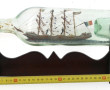 Quatre-mâts en mer, navire en bouteille,