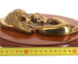 "Vierge à l'Enfant", bronze sur médaillo