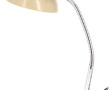 Lampe de bureau en métal laqué brun clai