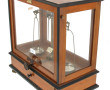 Balance de précision sous vitrine bois e