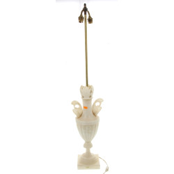 Lampe décorative en albâtre, H 53 cm (av