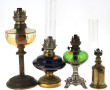 Lot comprenant 3 lampes à pétrole (réser