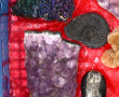 Lot de minéraux dont géode d'agate 7,5 x
