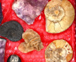 Lot de minéraux dont géode d'agate 7,5 x