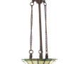 Suspension façon vitrail H. 74 cm