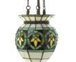 Suspension façon vitrail H. 74 cm