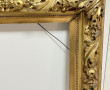 Paire de cadres XIXème en bois et stuc d