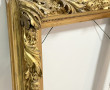 Paire de cadres XIXème en bois et stuc d