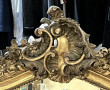 Miroir XIXème en bois et stuc doré décor