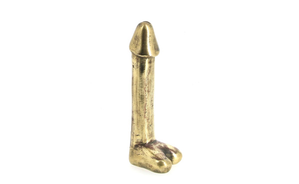 Phallus en laiton H. 20 cm