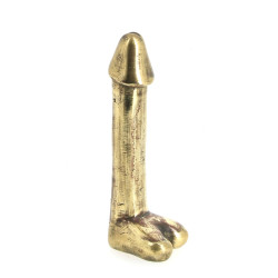 Phallus en laiton H. 20 cm
