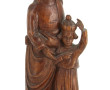 SAINTE-ANNE - Statuette en bois sculpté,