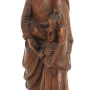 SAINTE-ANNE - Statuette en bois sculpté,