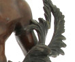 Sujet en régule monté en lampe (petite r