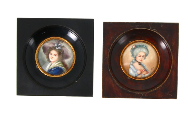 "Portrait de femme en chapeau" et "Portr