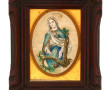 "Vierge au nid", peinture sur soie à vue