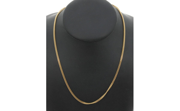 Chaîne en or jaune 18 carats, poinçon tê