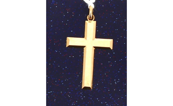 Pendentif croix en or jaune 18 carats, p