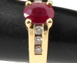 Bague en or jaune 18 carats, poinçon têt