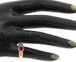 Bague en or jaune 18 carats, poinçon têt