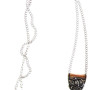 Pendentif ovale en argent 925ème sertie 